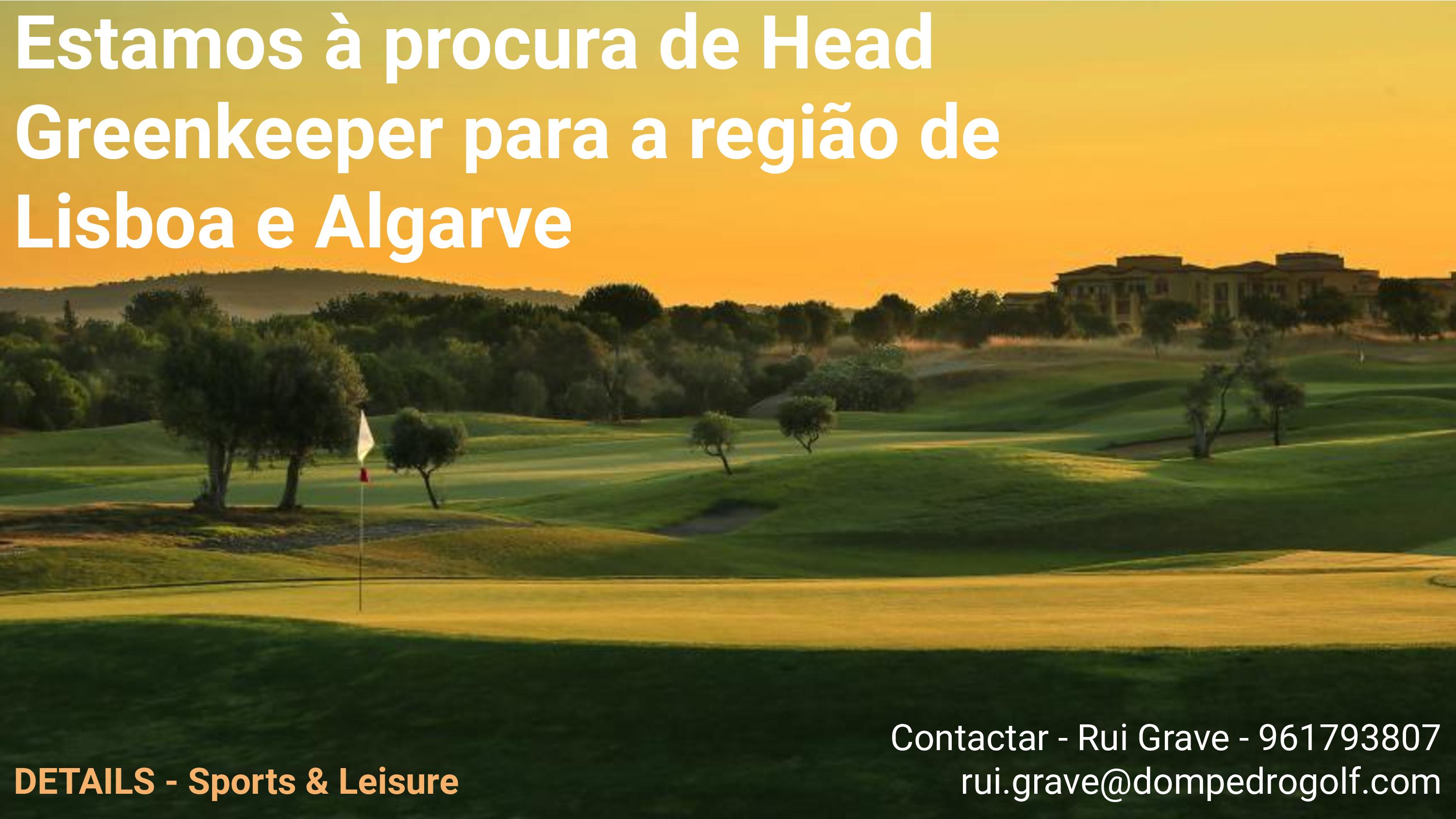 Oferta de Trabalho - Dom Pedro Golf